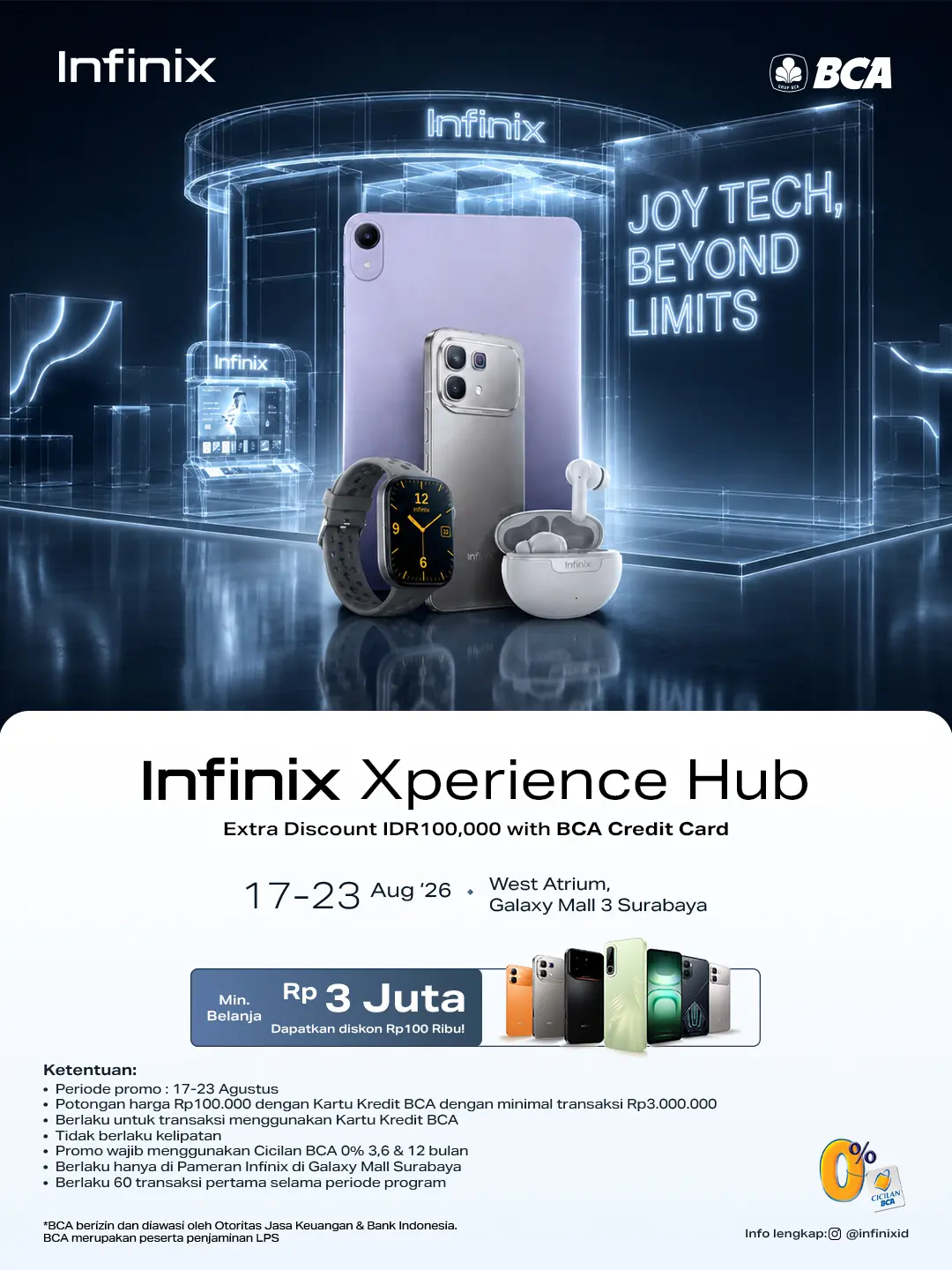 BCA infinix store agustus 2026