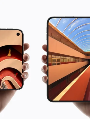Apple iPhone Duo display sizes Perbandingan ukuran layar luar dan layar dalam iPhone Duo