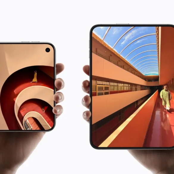 Apple iPhone Duo display sizes Perbandingan ukuran layar luar dan layar dalam iPhone Duo