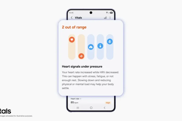Fitur Vitals di Samsung Health Fitur Vitals di Samsung Health untuk Galaxy Watch9