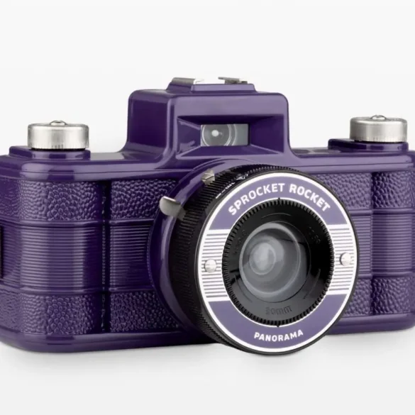 lomography sprocket rocket ultra violet quarter left on grey lomography sprocket-rocket__ultra-violet__quarter-left__on-grey