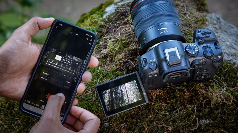 Pengaturan informasi lokasi foto di aplikasi Canon Camera Connect