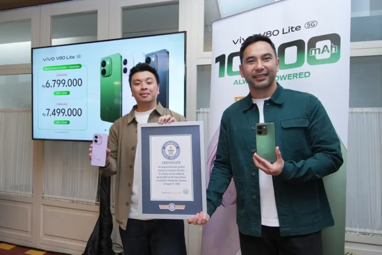 vivo v80 lite 5g guiness world of records