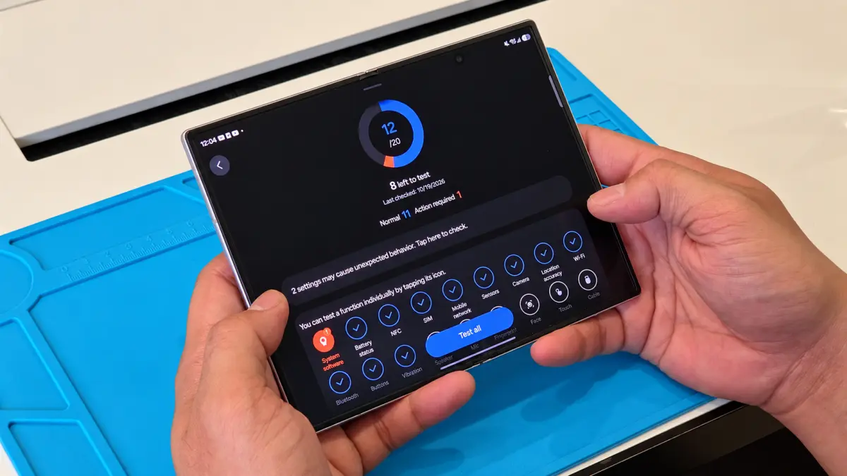 Layanan diagnostik perangkat Galaxy Care