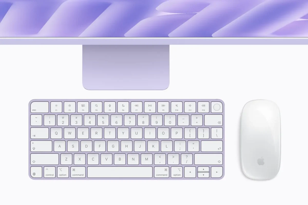Apple iMac with M6 color matched accessories Apple-iMac-with-M6-color-matched-accessories