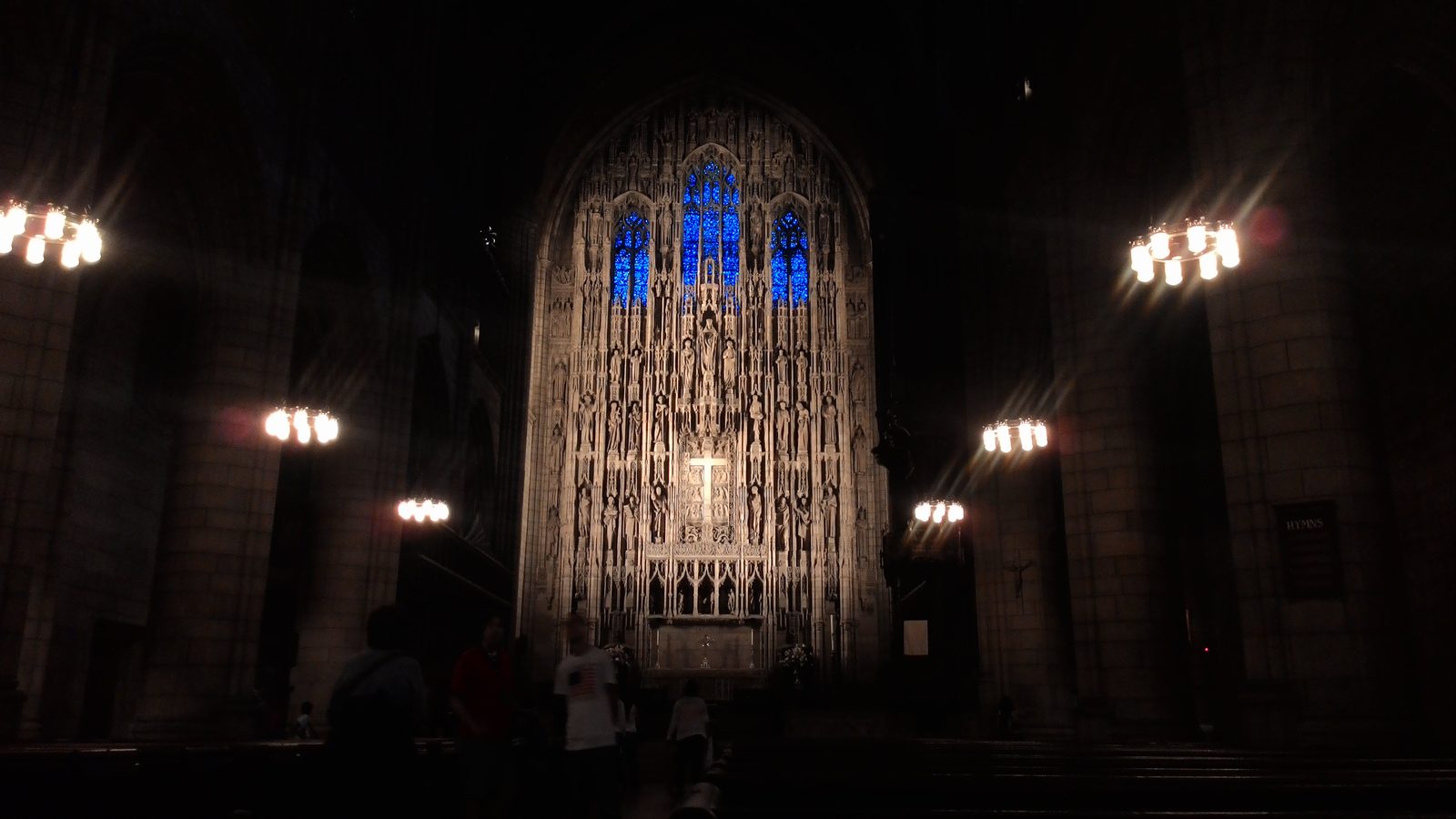 14981015737 inside a dark church